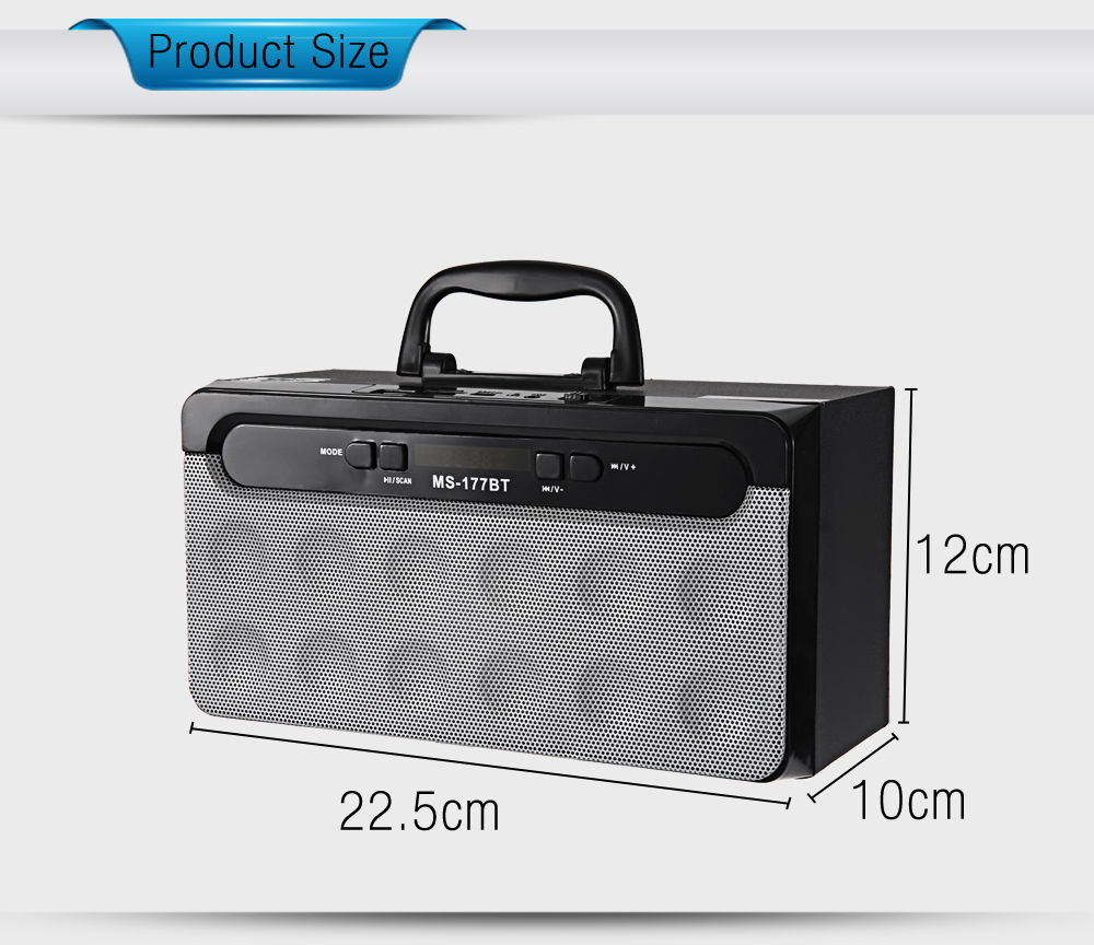 wholesale Portable High Power Output Multimedia FM Radio Wireless Bluetooth Speaker