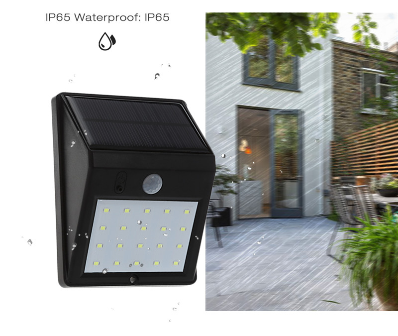 outdoor waterproof solar human body induction light