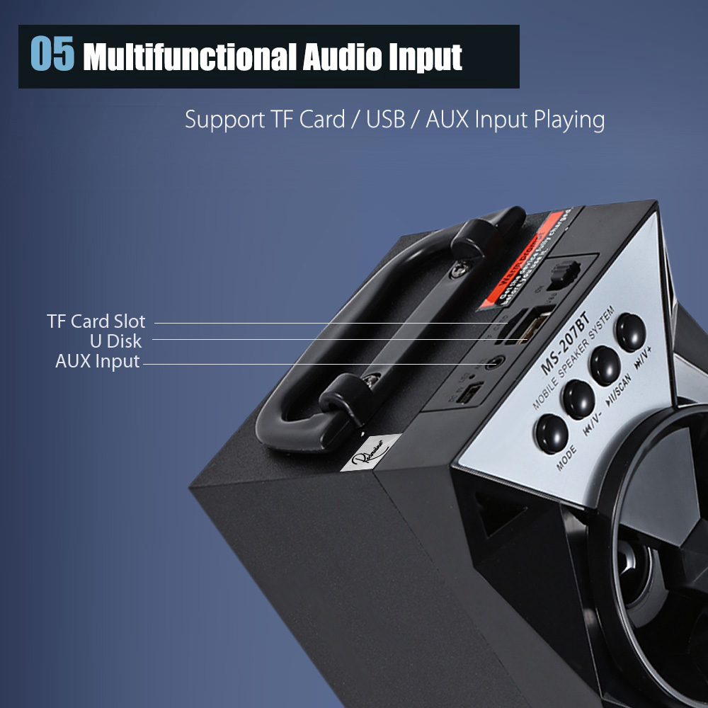 wholesale Portable High Power Output Multimedia FM Radio Wireless Bluetooth Speaker wholesale Portable High Power Output Multimedia FM Radio Wireless Bluetooth Speaker