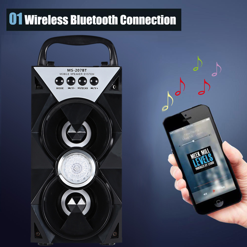 wholesale Portable High Power Output Multimedia FM Radio Wireless Bluetooth Speaker wholesale Portable High Power Output Multimedia FM Radio Wireless Bluetooth Speaker