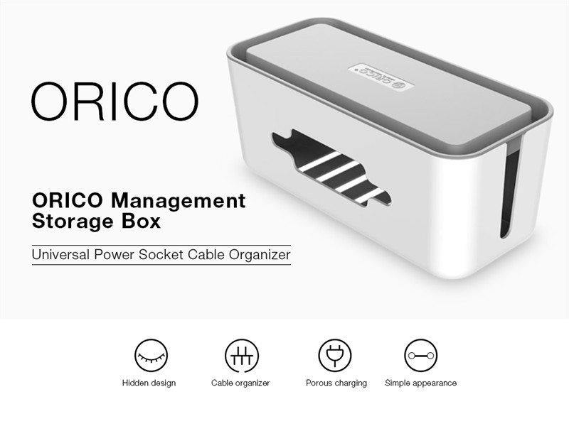 ORICO Management Power Socket Storage Box Case Cable Organizer
