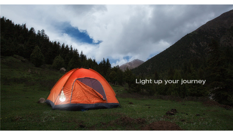 DONGZHISHENG portable 6W USB charging emergency lamp 5 Adjustable brightness bulb light outdoor hiking camping tent fishing