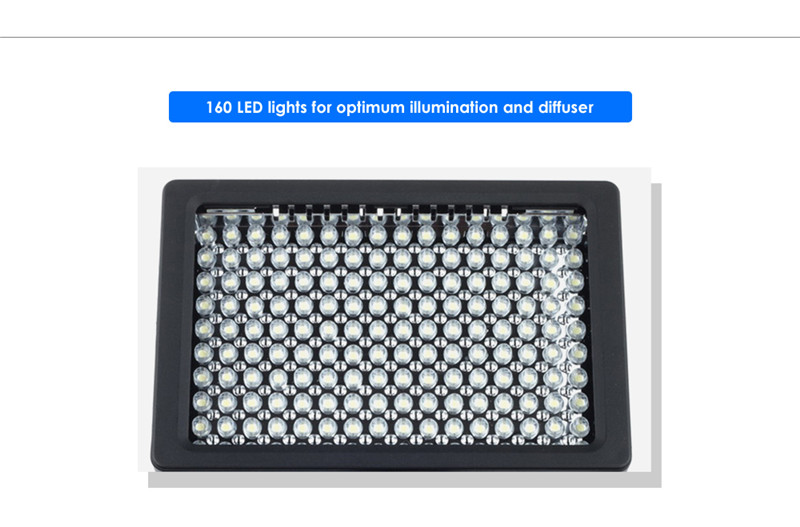Lightdow Pro LD - 160 LED Video Lamp Light