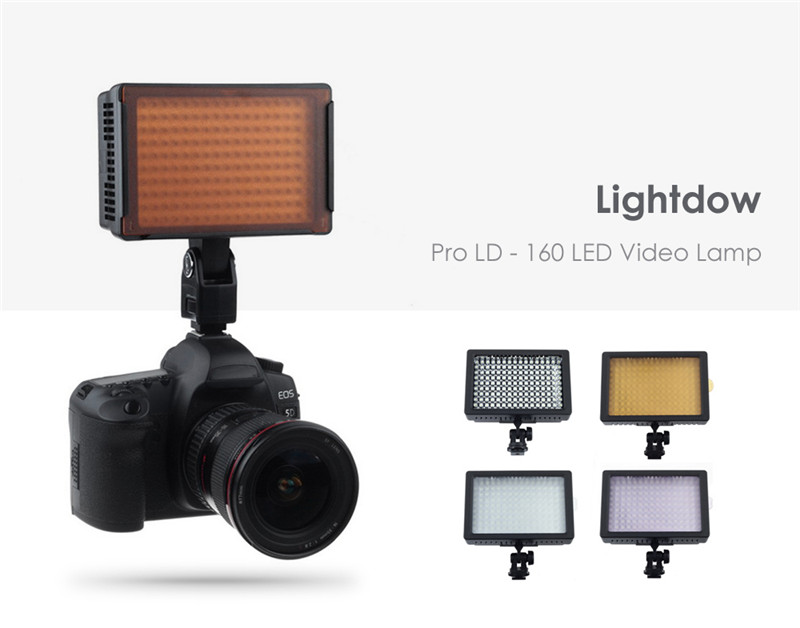 Lightdow Pro LD - 160 LED Video Lamp Light Lightdow Pro LD - 160 LED Video Lamp Light