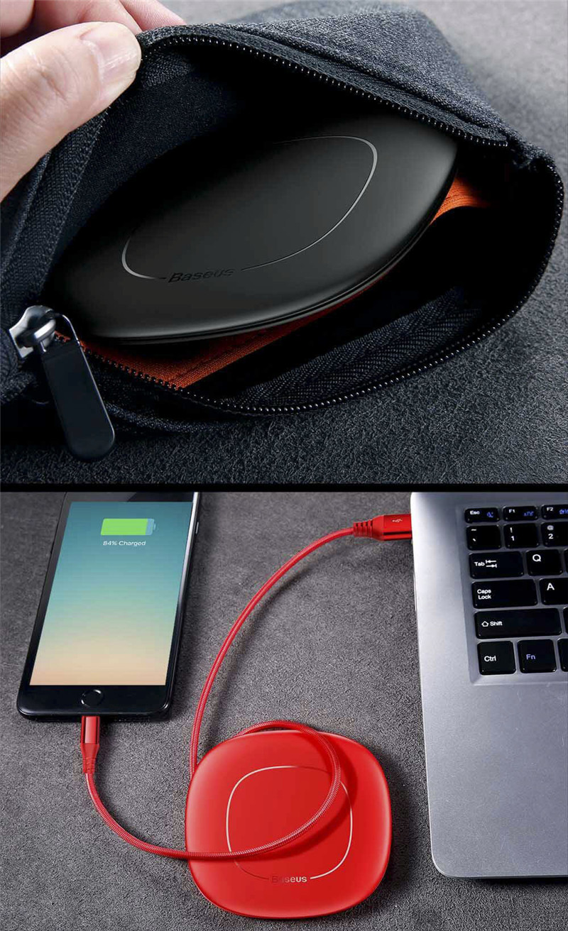 Baseus 8 Pin Cable Organizer 2A Fast Charging Data Cord 1.2M Baseus 8 Pin Cable Organizer 2A Fast Charging Data Cord 1.2M