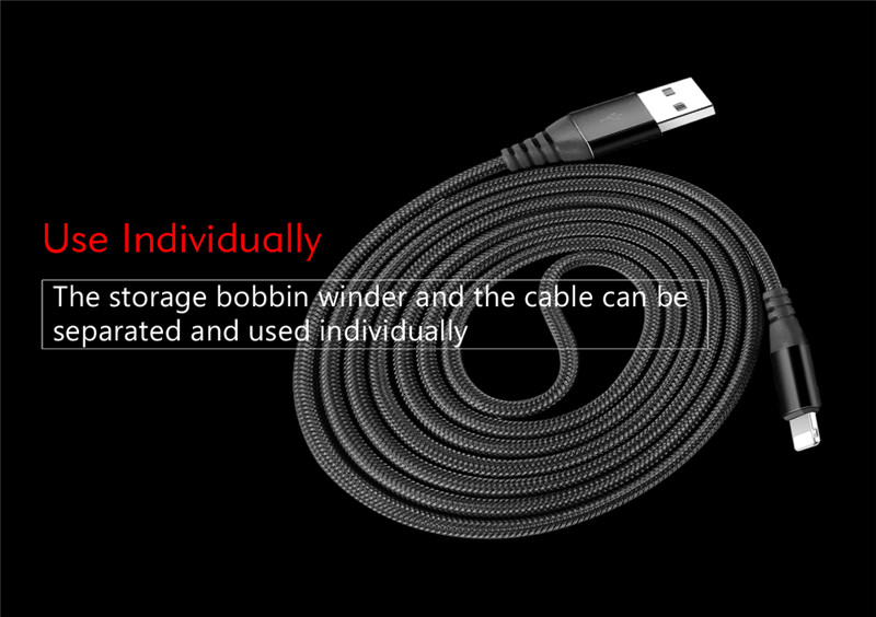 Baseus 8 Pin Cable Organizer 2A Fast Charging Data Cord 1.2M Baseus 8 Pin Cable Organizer 2A Fast Charging Data Cord 1.2M