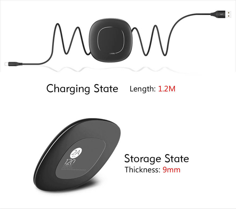 Baseus 8 Pin Cable Organizer 2A Fast Charging Data Cord 1.2M Baseus 8 Pin Cable Organizer 2A Fast Charging Data Cord 1.2M