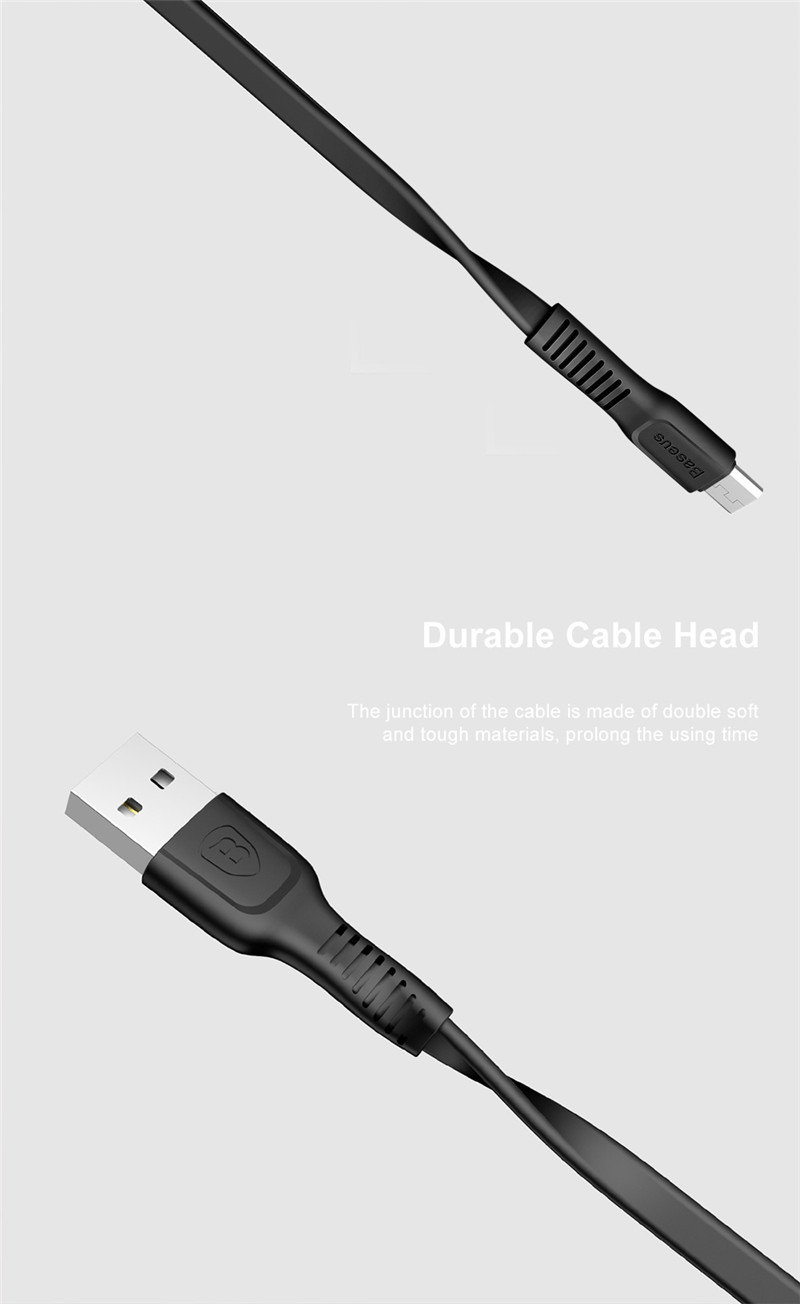 Baseus Micro USB Cable 2A Fast Charging Data Transmission Cord 1M Baseus Micro USB Cable 2A Fast Charging Data Transmission Cord 1M