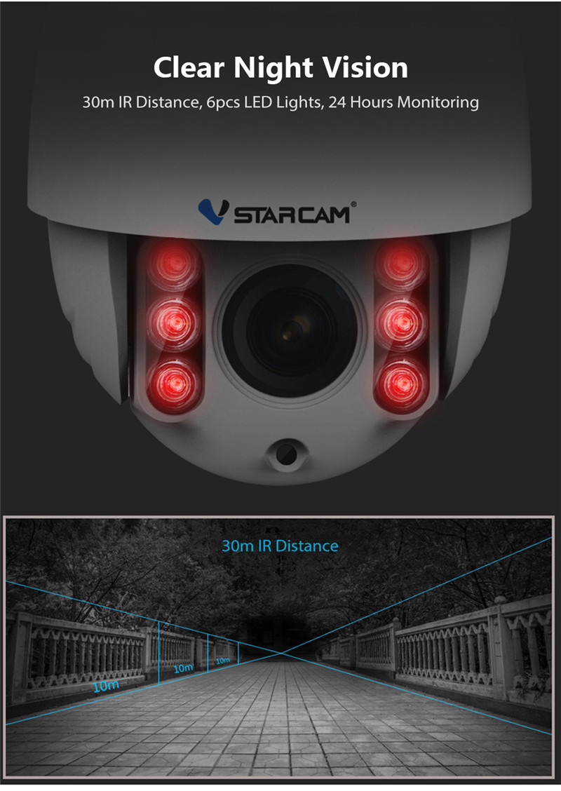 Vstarcam C34S - X4 FHD 1080P Waterproof Security Camera