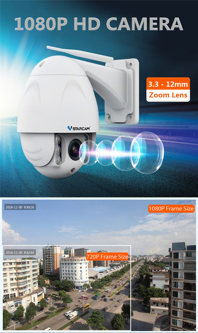 Vstarcam C34S - X4 FHD 1080P Waterproof Security Camera