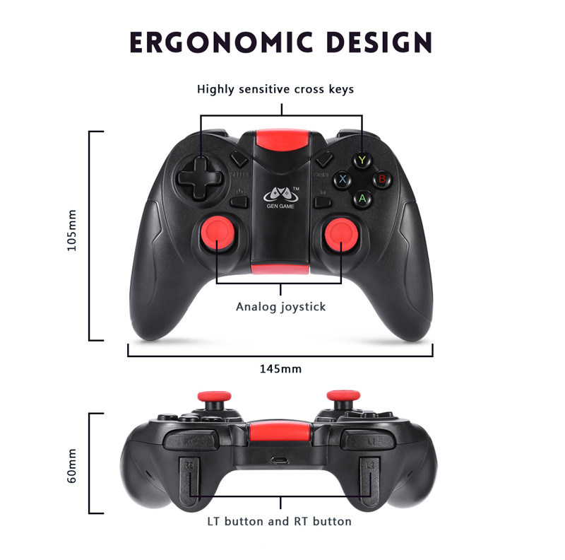  GEN GAME S6 Bluetooth Gamepad Game Controller iOS Android Tablet PC TV