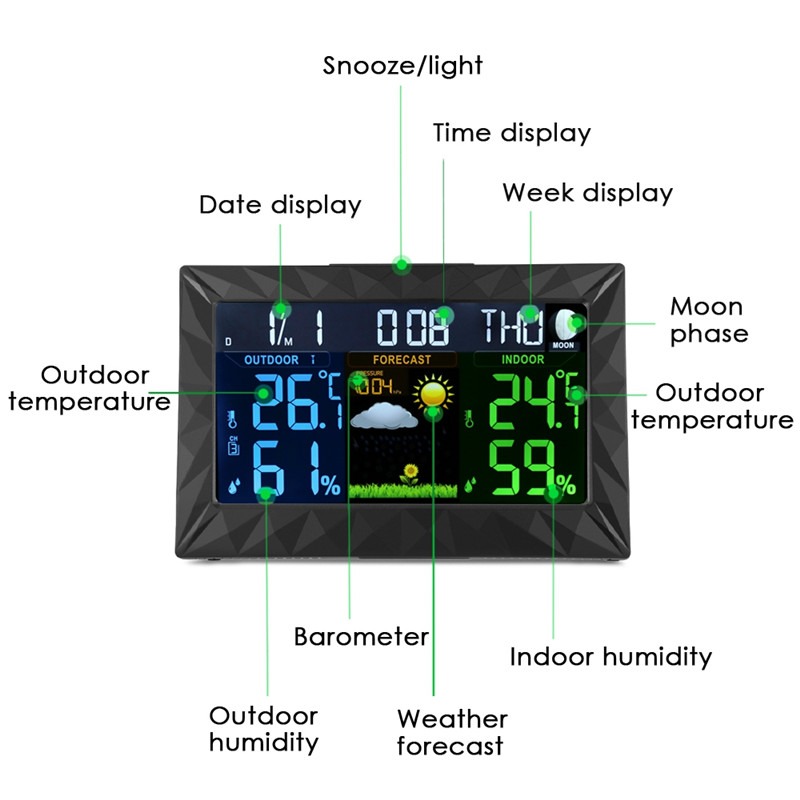 TS - Y01 Weather Station Temperature / Humidity Monitor