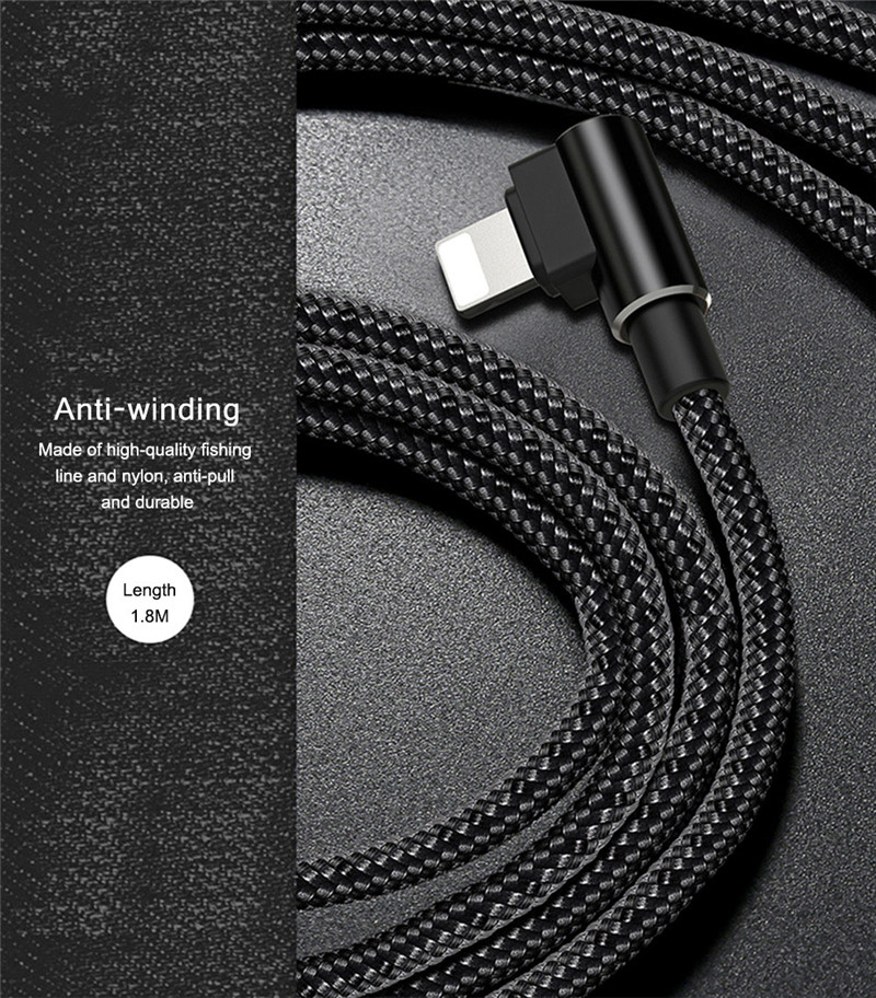 Mcdodo Dual Elbow Type 8 Pin Data Transmission Sync Cord 1.8M iphone