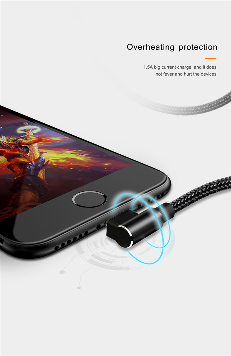 Mcdodo Dual Elbow Type 8 Pin Data Transmission Sync Cord 1.8M iphone