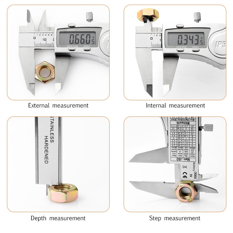 220 - 150 - 10A Waterproof Digital Vernier Caliper Stainless Steel