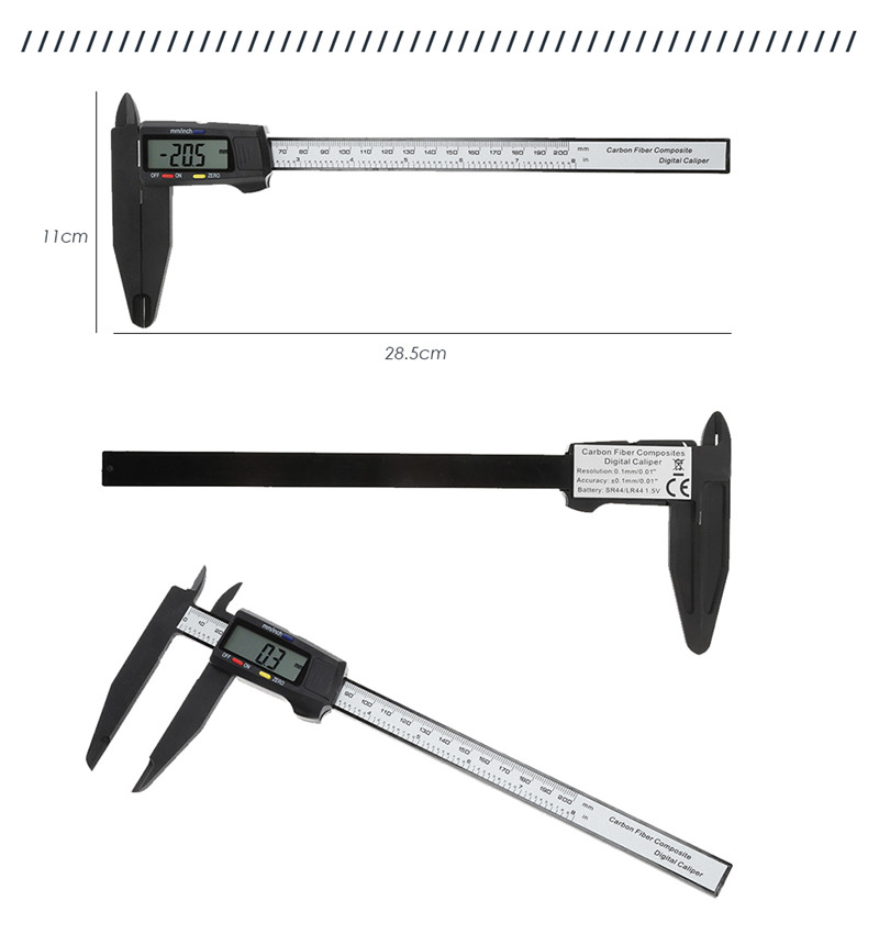  0 - 200mm Digital Vernier Caliper Measuring Tool