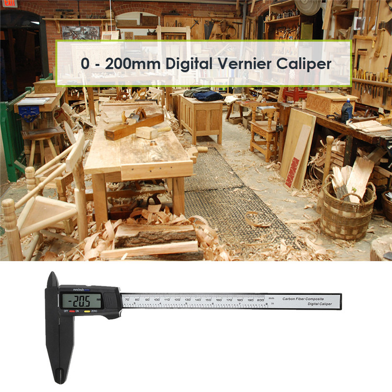  0 - 200mm Digital Vernier Caliper Measuring Tool