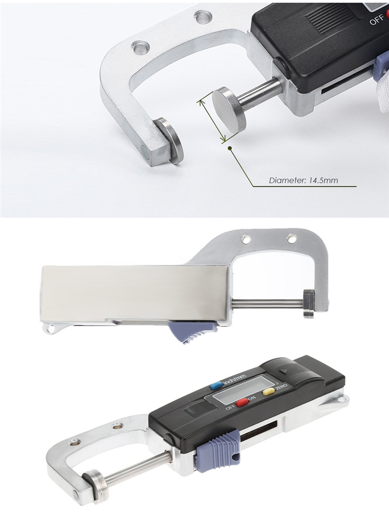 0 - 25.4 mm LCD Digital Thickness Gauge