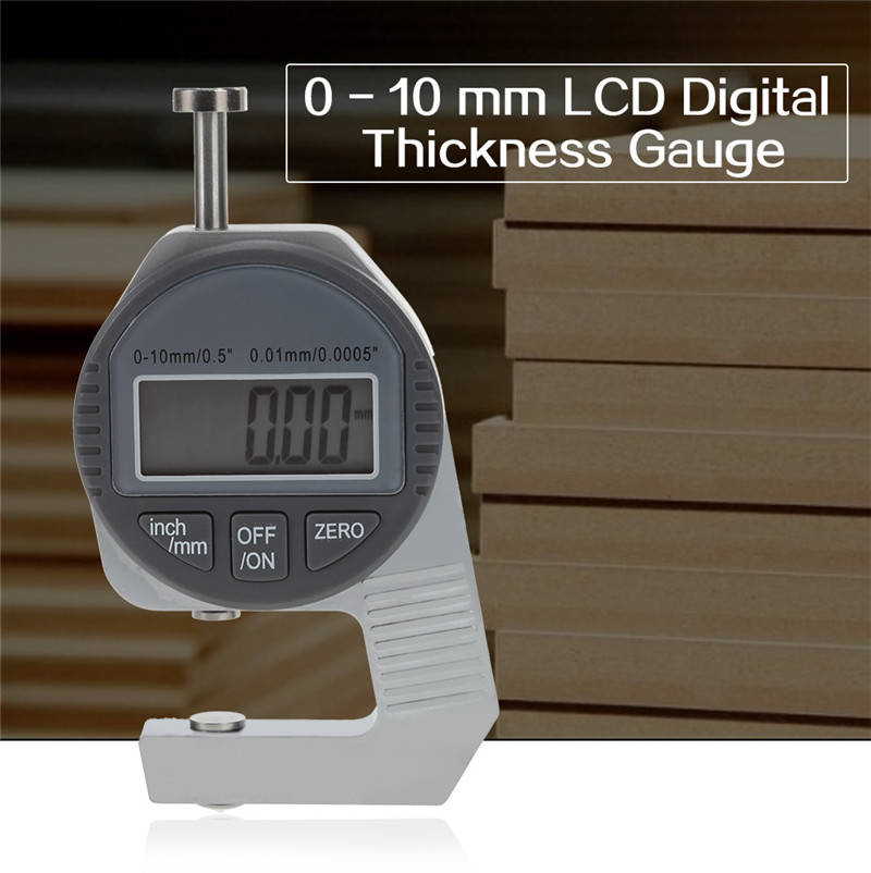 0 - 10 mm Press Type Digital Thickness Gauge