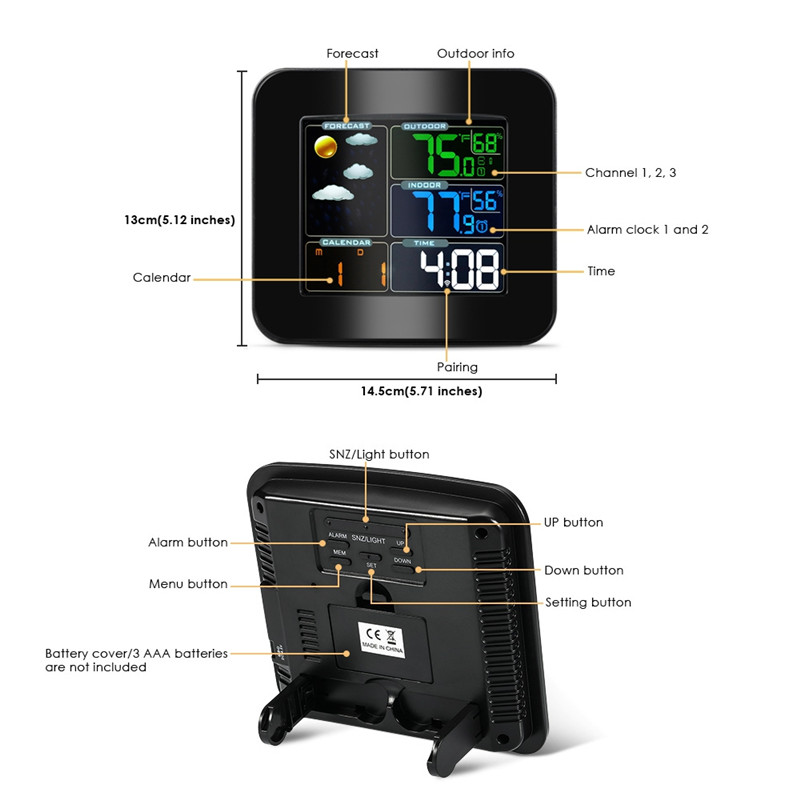 TS - 75 Multifunctional Wireless Color Weather Station