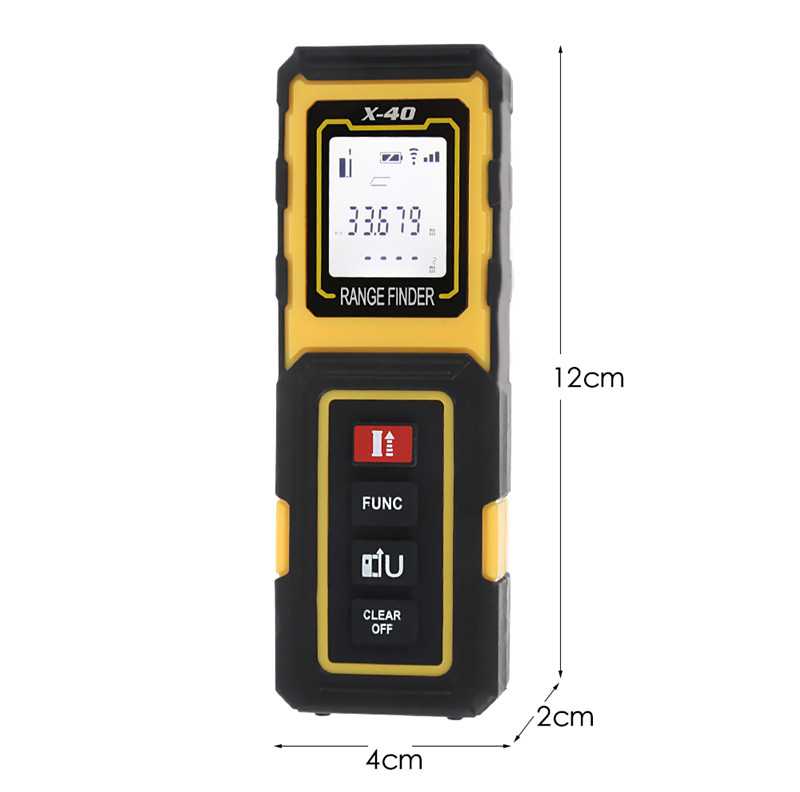 40M Handheld Rangefinder Laser Distance Meter Digital Measure Tester