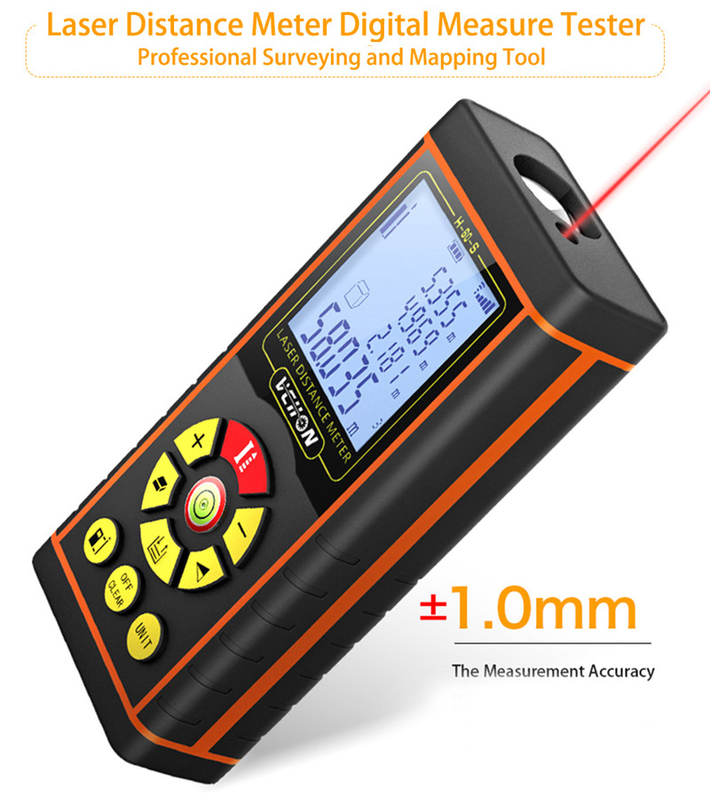 Digital Laser Distance Meter Ranger Finder Area Ruler