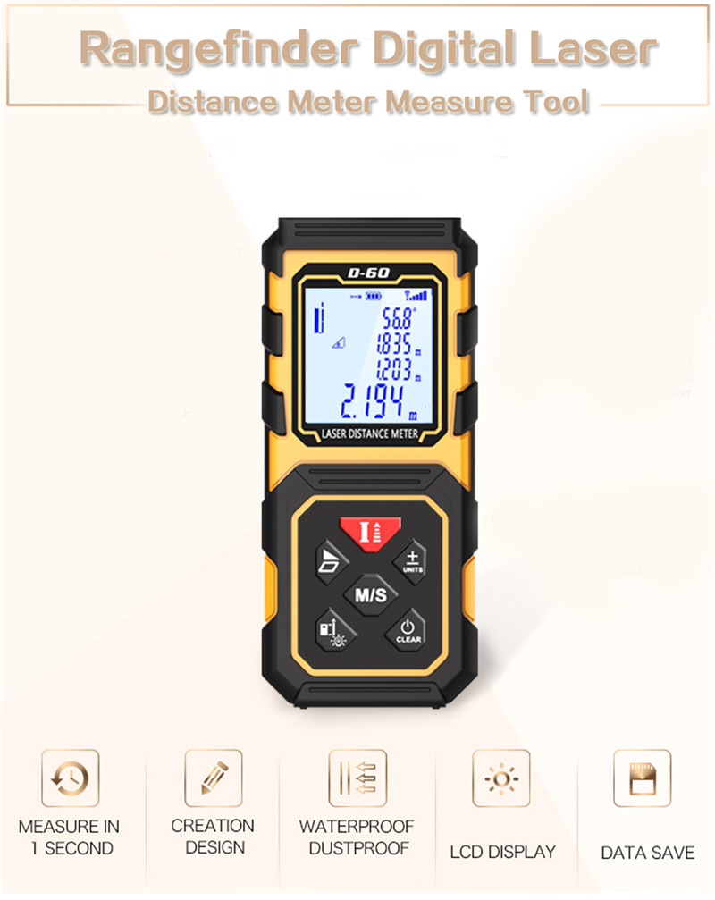 Laser Rangefinder Distance Meter Digital Measure Tool