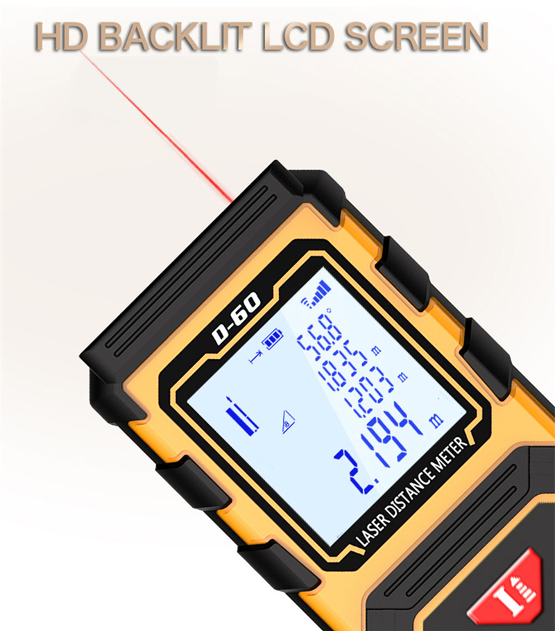 Laser Rangefinder Distance Meter Digital Measure Tool