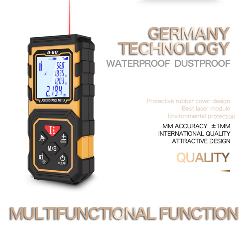 Laser Rangefinder Distance Meter Digital Measure Tool