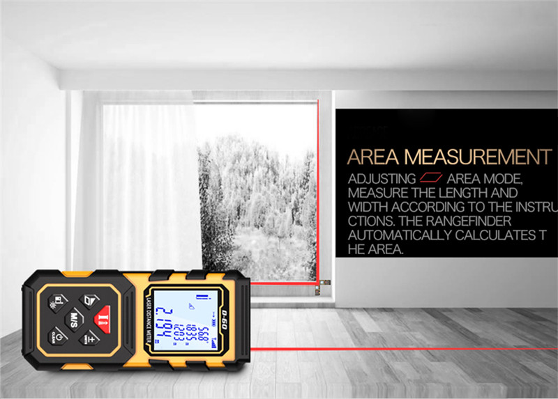 Laser Rangefinder Distance Meter Digital Measure Tool