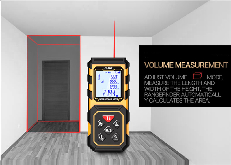 Laser Rangefinder Distance Meter Digital Measure Tool