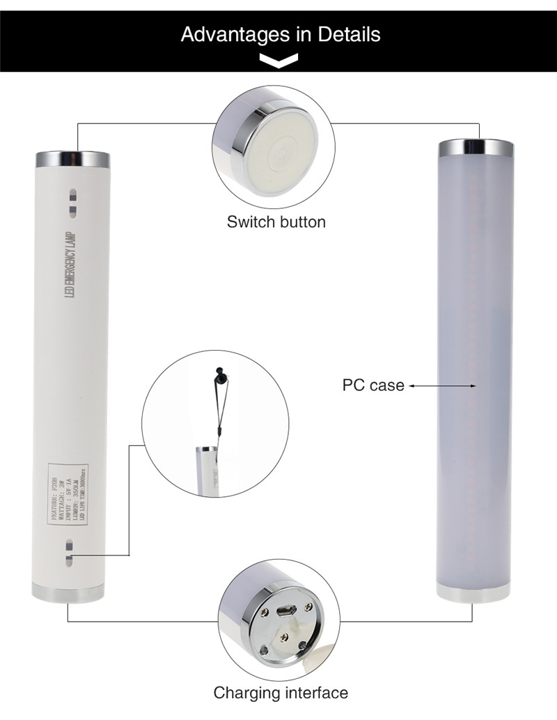 rechargeable LED light 3W outdoor camping tent fly repeller lamp