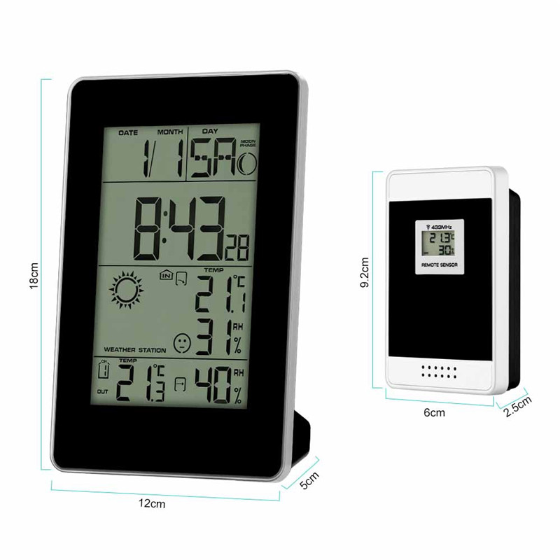 PT0303H Smart Calendar Clock with Temperature and Humidity Displays