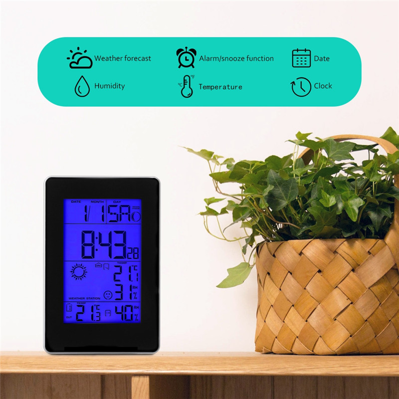 PT0303H Smart Calendar Clock with Temperature and Humidity Displays