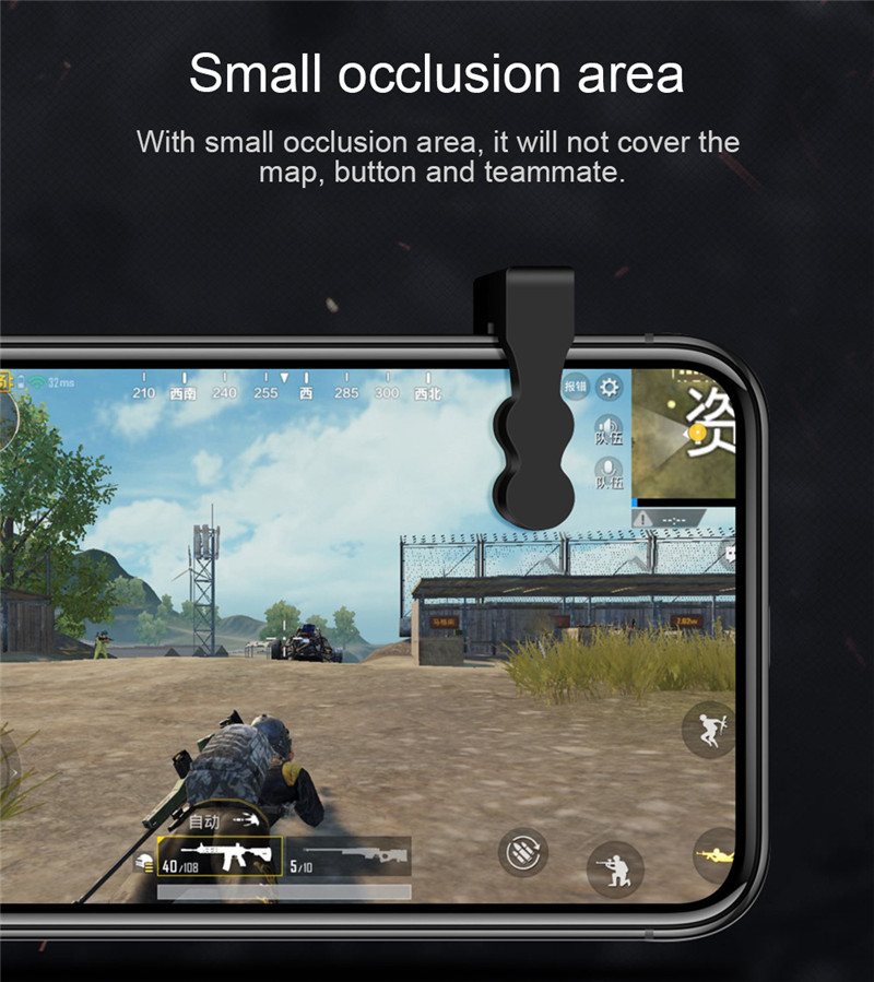 1 Pair for PUBG Mobile Game Fire Button Aim Key Trigger L1 R1 Controller
