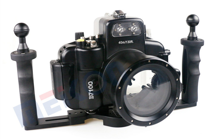 Nikon D7100 housing double handles aluminum tray set Nikon D7100 waterproof case aluminum tray set double handles