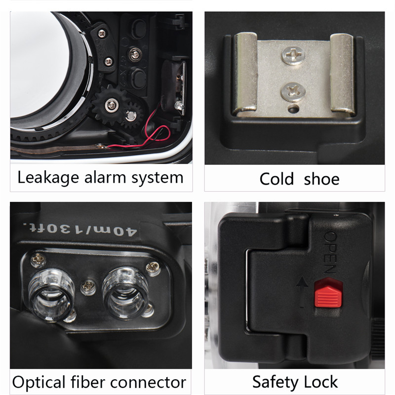 Canon G7X Mark iii Underwater Housing Waterproof Case detail