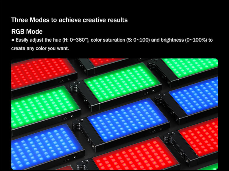 Godox M1 RGB LED mini creative on-camera video light Godox M1 RGB LED mini creative on-camera video light