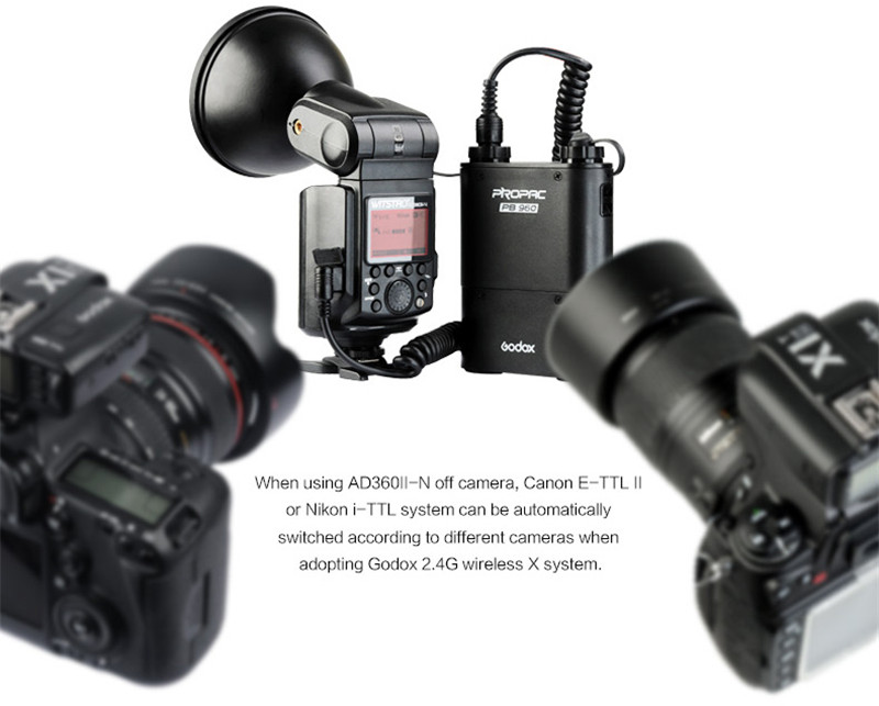 Godox AD360II-N TTL on/off-camera flash speedlite 2.4G wireless X system for nikon