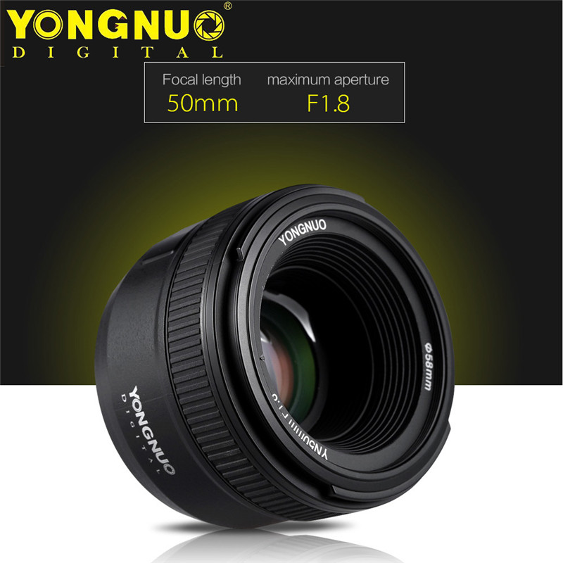 YONGNUO 50mm F1.8N large aperture auto manual focus lens for nikon DSLR cameras