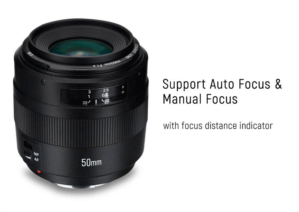 YONGNUO 50mm F1.4 large aperture auto focus lens for canon YONGNUO 50mm F1.4 large aperture auto focus lens for canon