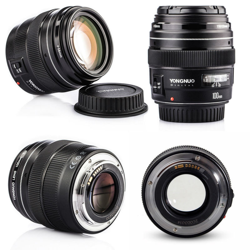 Yongnuo 100mm F2 auto focus lens AF large aperture for Nikon