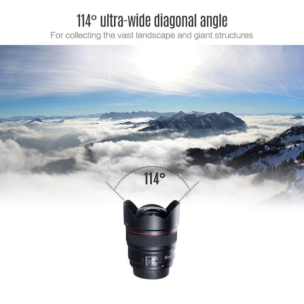 YONGNUO 14mm F2.8 ultra-wide angle prime lens auto focus lens for Nikon