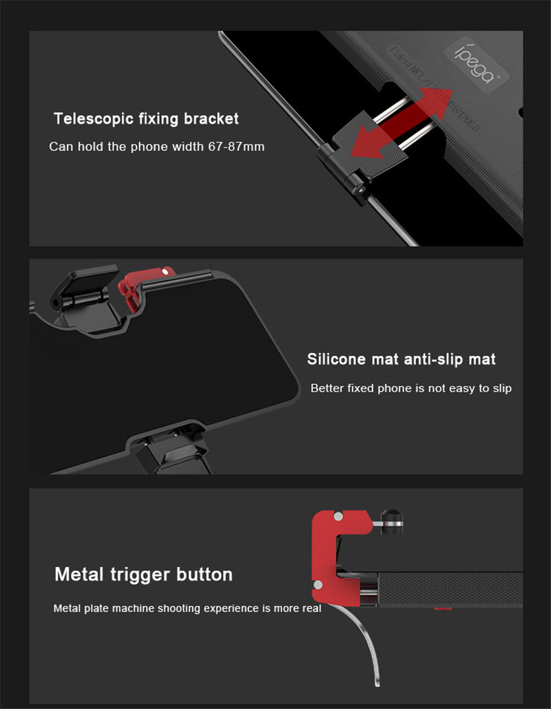 Ipega PG-9137 pubg mobile game trigger fire button aim L1 R1 key Ipega PG-9137 pubg mobile game trigger fire button aim L1 R1 key