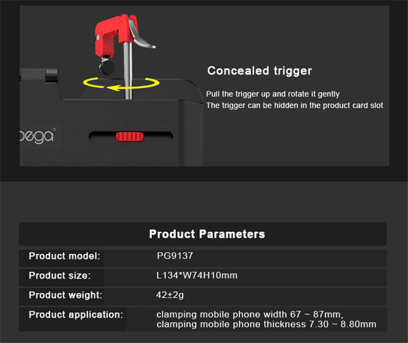 Ipega PG-9137 pubg mobile game trigger fire button aim L1 R1 key Ipega PG-9137 pubg mobile game trigger fire button aim L1 R1 key