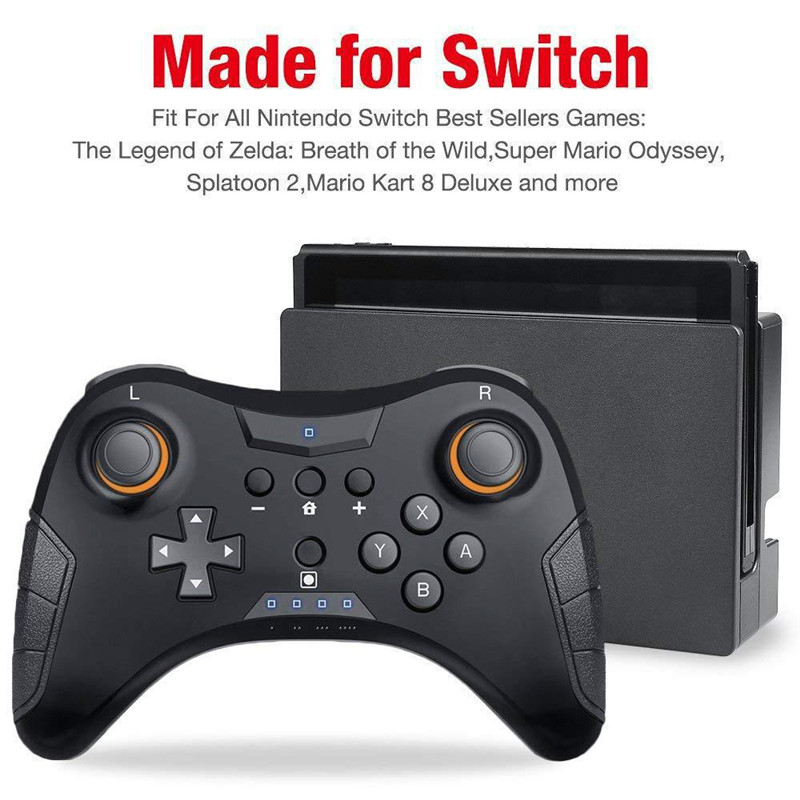 Pro Wireless Bluetooth Controller Joystick Gamepad for Ninetendo N-switch Pro