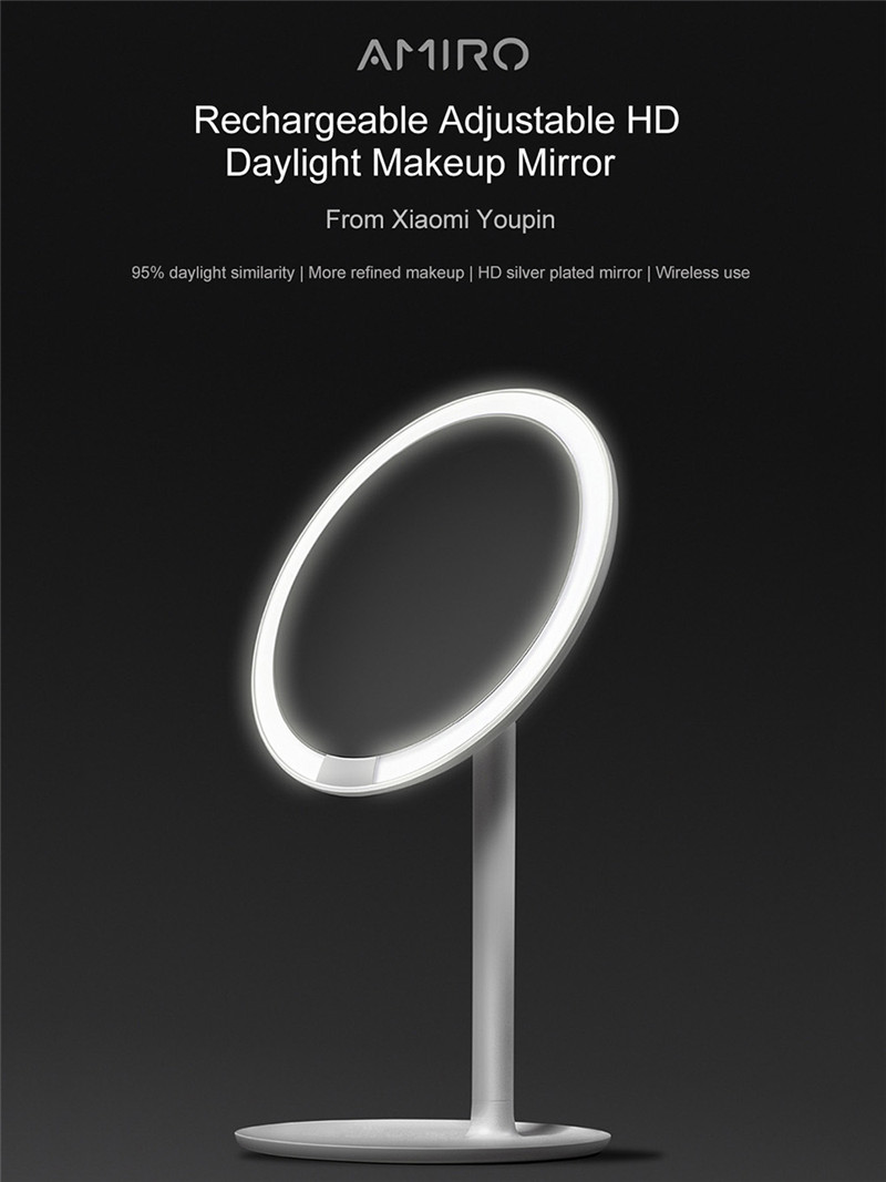 AMIRO HD daylight rechargeable adjustable makeup mirror