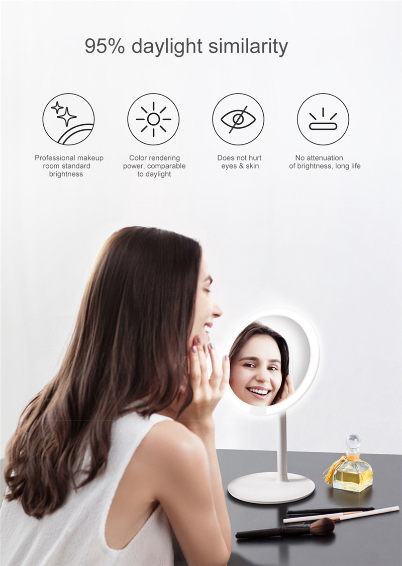 AMIRO HD daylight rechargeable adjustable makeup mirror