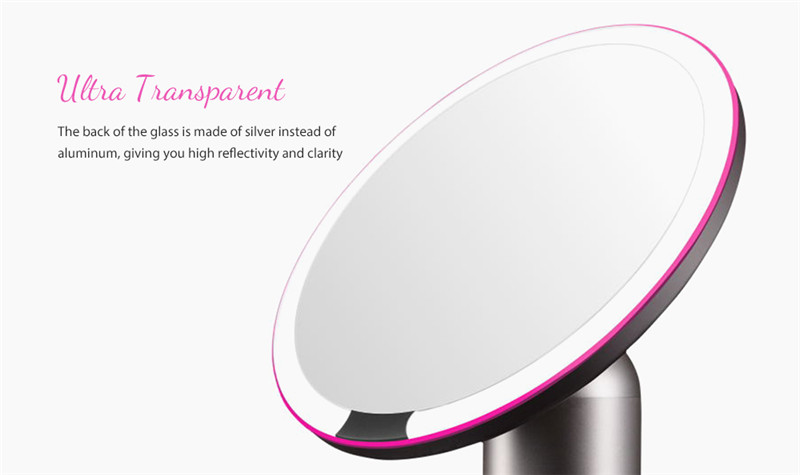 AMIRO LED lighted smart sensor makeup mirror