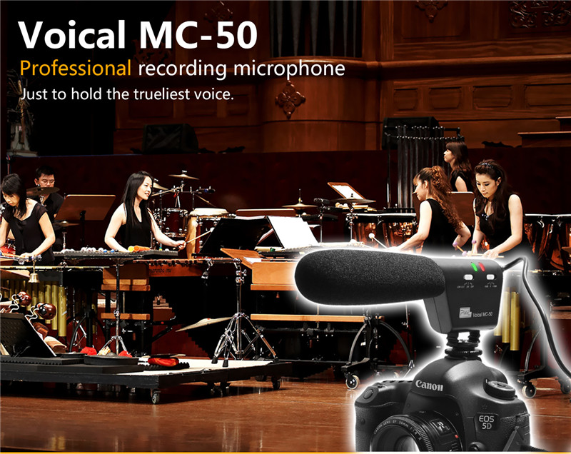 PIXEL MC-50 high definition voice camera microphone shotgun mic